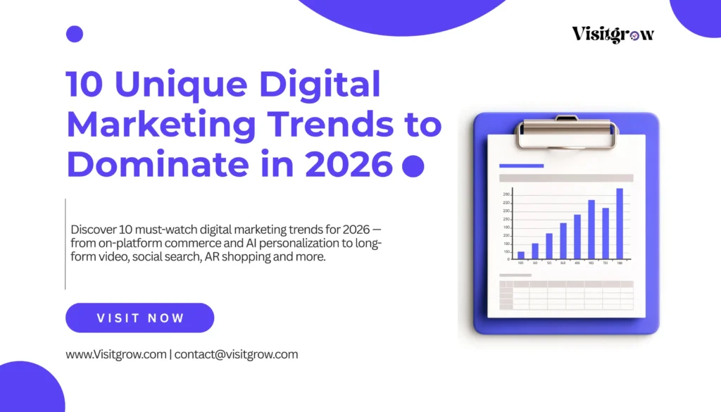 10 unique digital marketing trends to Watch in 2026